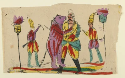 Man Fighting a Bear